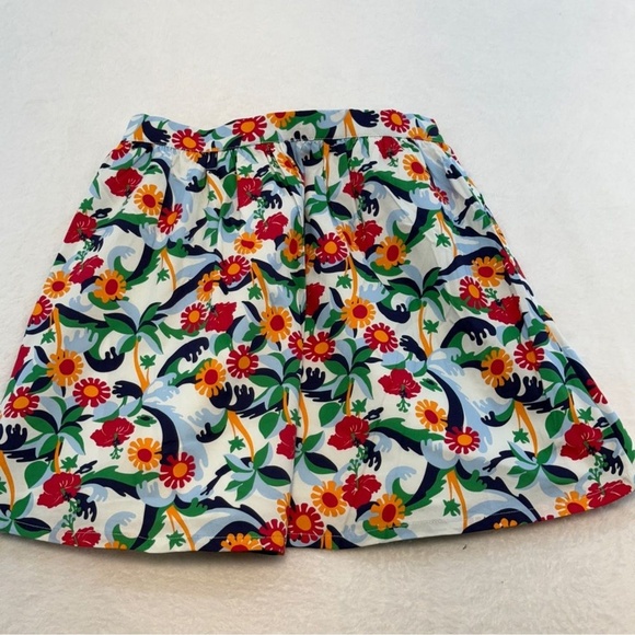 NWT Classic Prep 12 Year Audrey Scallop Olina Poplin Stretch Floral Kids Skirt - Picture 10 of 16